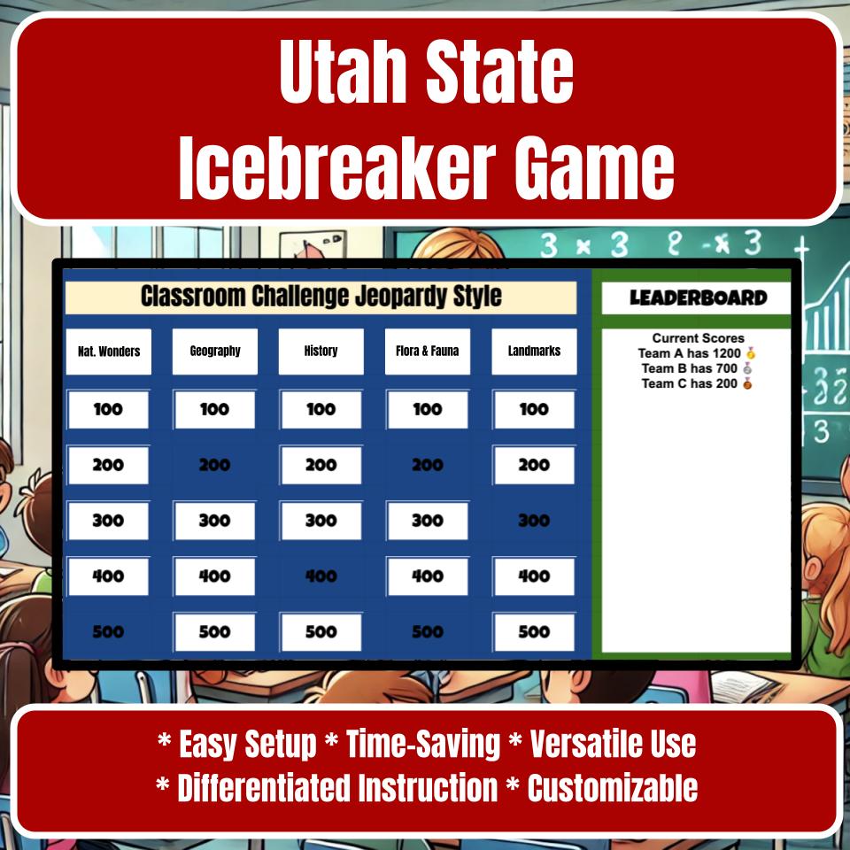 State of Utah Jeopardy Game I0030
