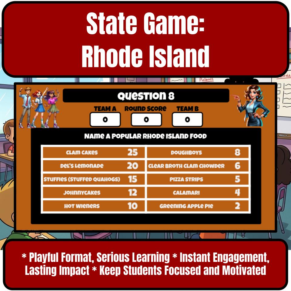 Rhode Island Social Studies Family Feud Review Game CF0031