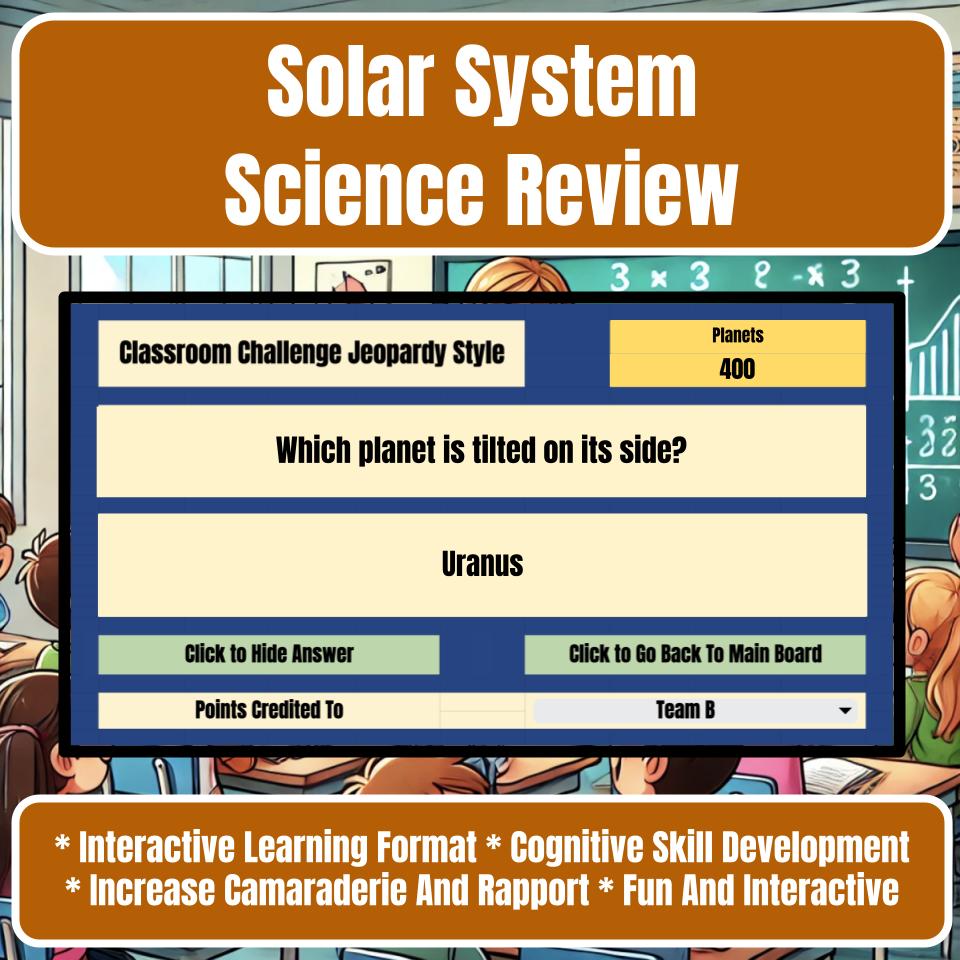Solar System Jeopardy Science Review I0031