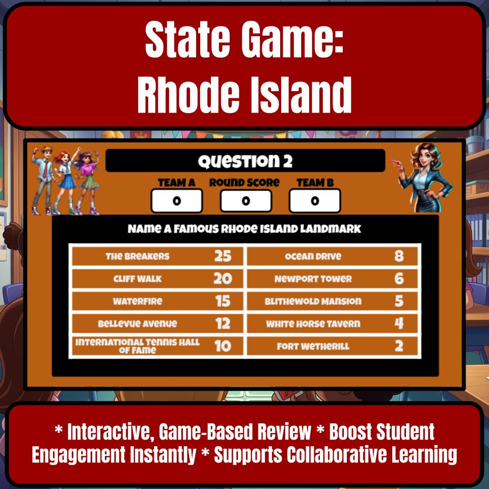 Rhode Island Social Studies Family Feud Review Game CF0031