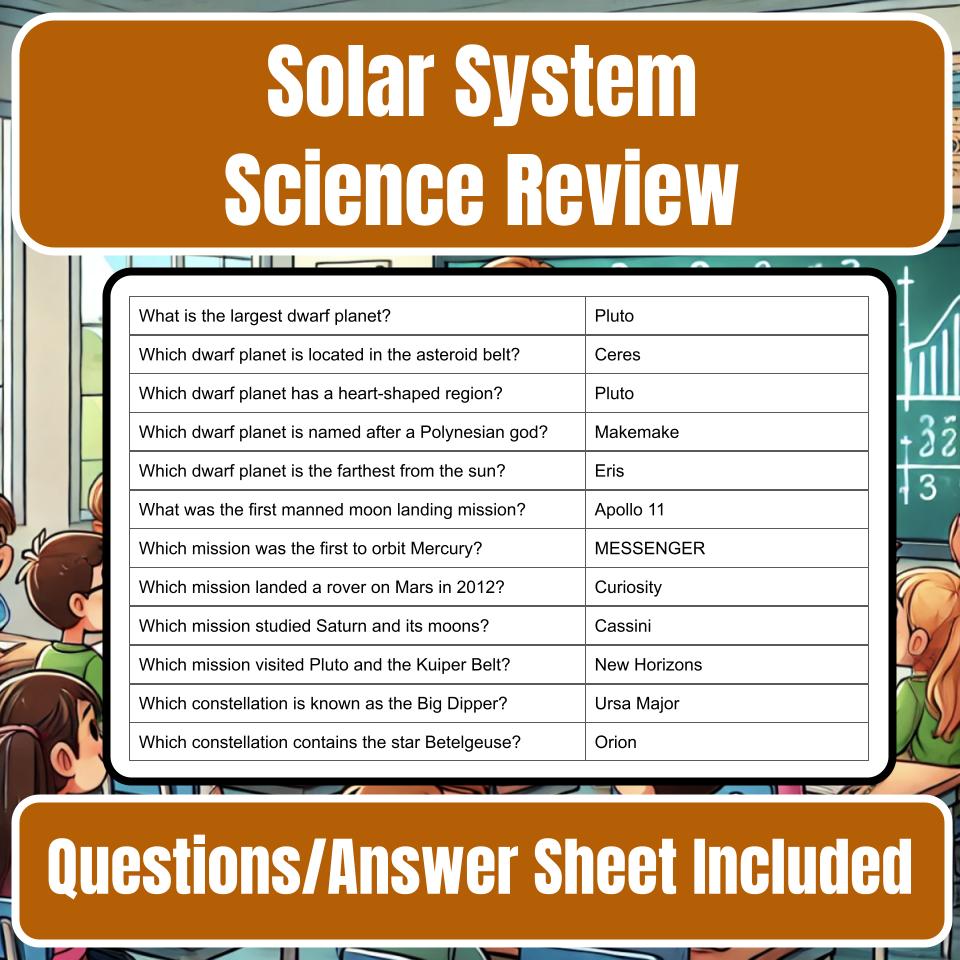 Solar System Jeopardy Science Review I0031