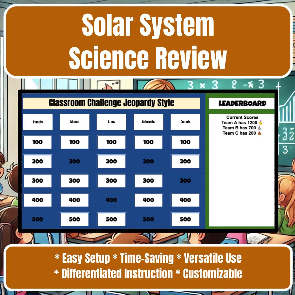 Solar System Jeopardy Science Review I0031