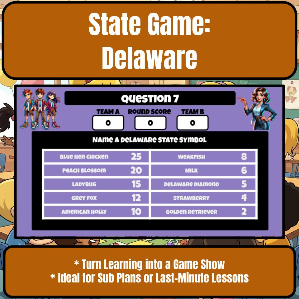 Delaware Social Studies Family Feud Review Game CF0032