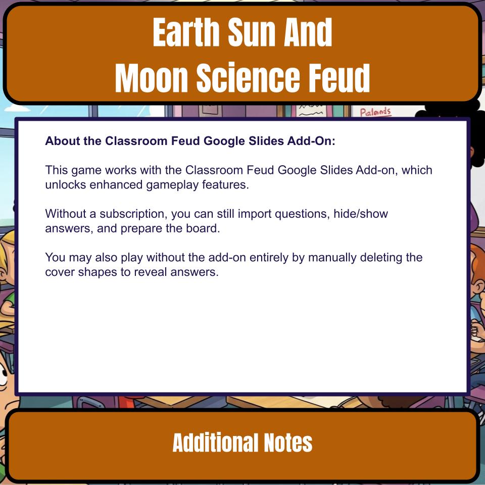 Earth Sun And Moon Science Feud Review CF0032