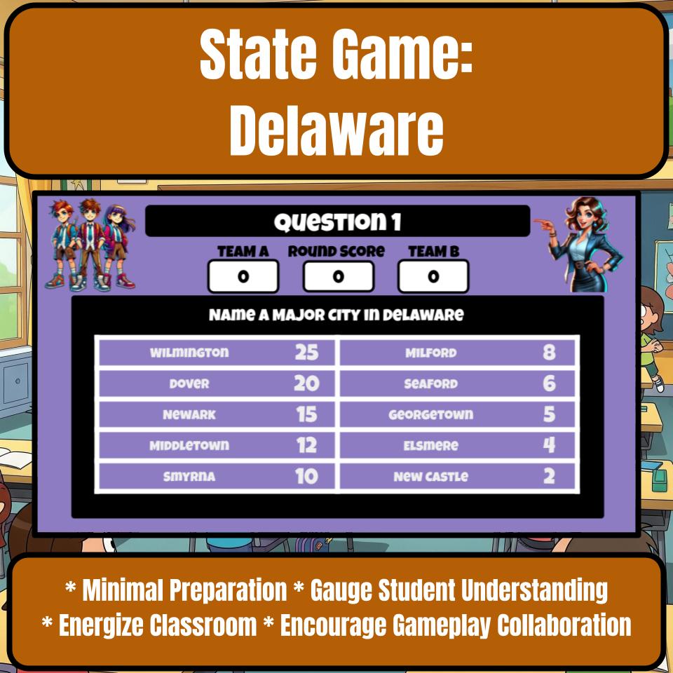 Delaware Social Studies Family Feud Review Game CF0032