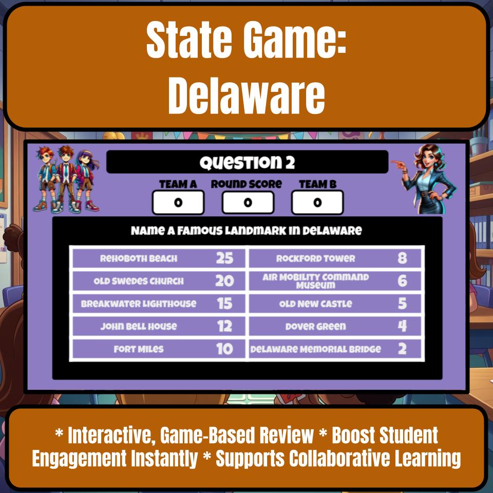 Delaware Social Studies Family Feud Review Game CF0032