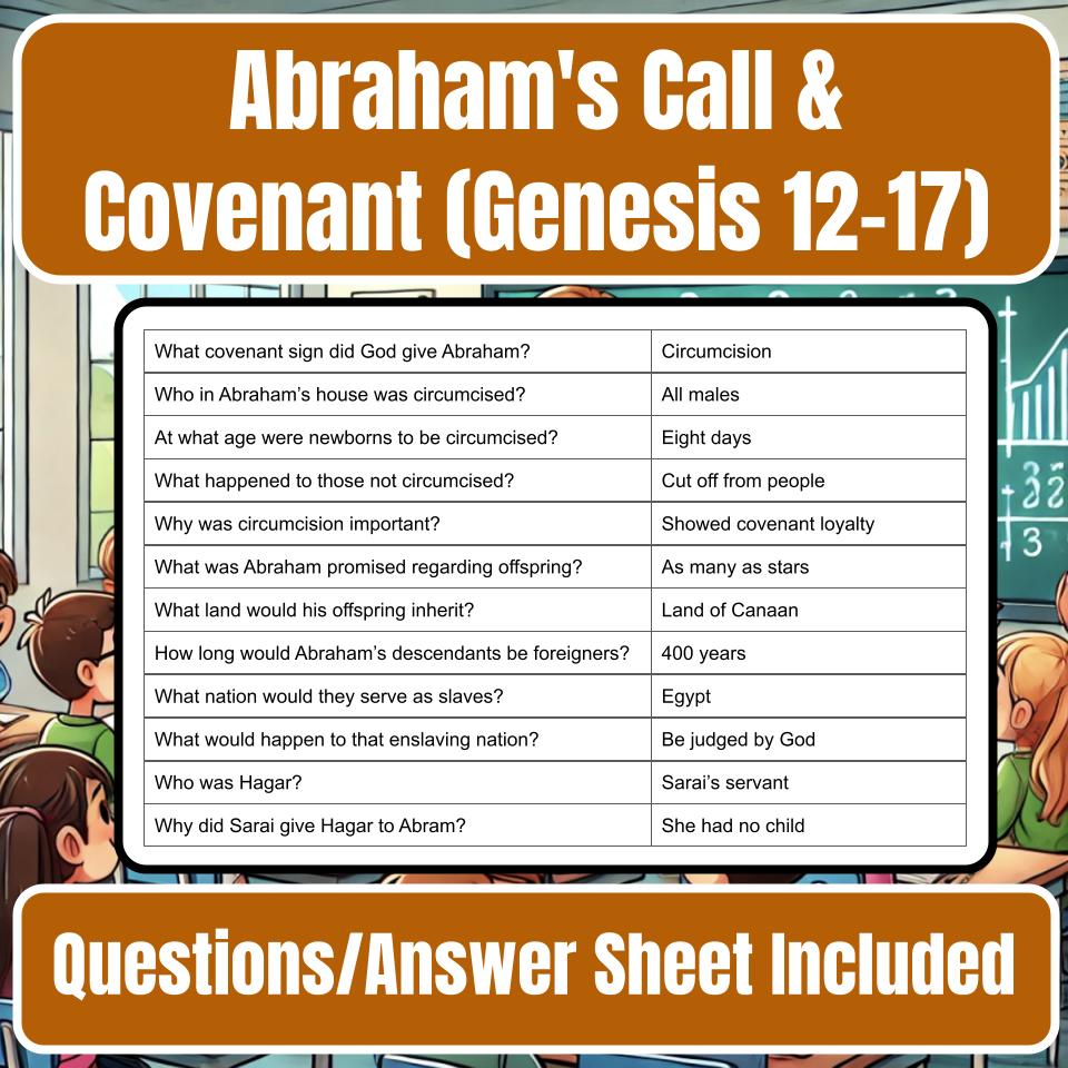 Abraham's Call & Covenant (Genesis 12–17) Jeopardy Bible B0032