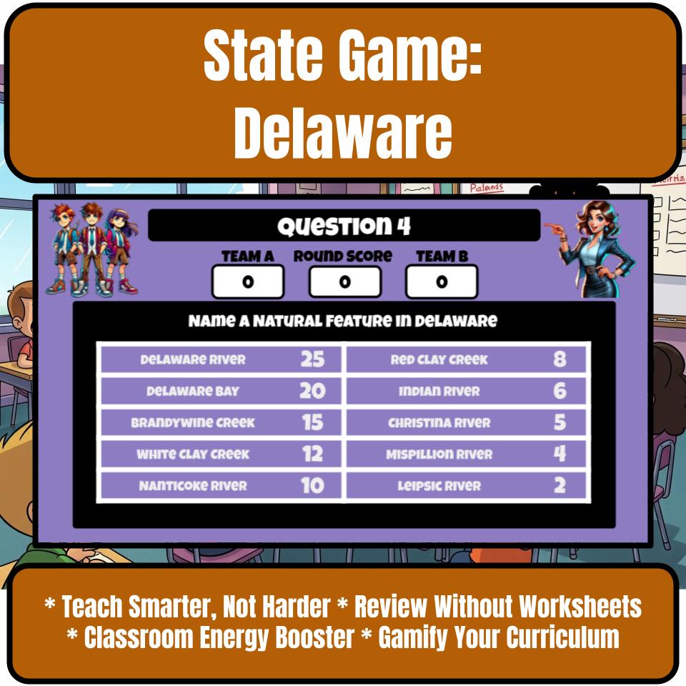 Delaware Social Studies Family Feud Review Game CF0032