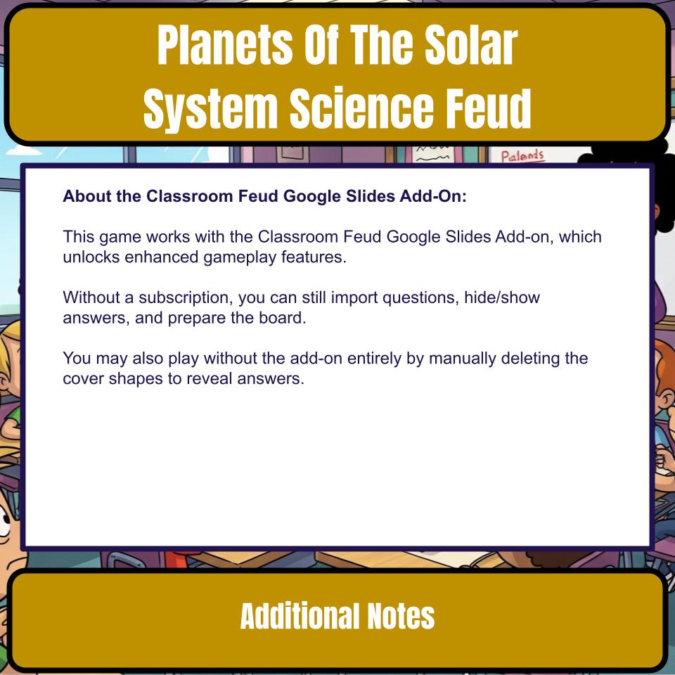 Planets Of The Solar System Science Feud Review CF0033