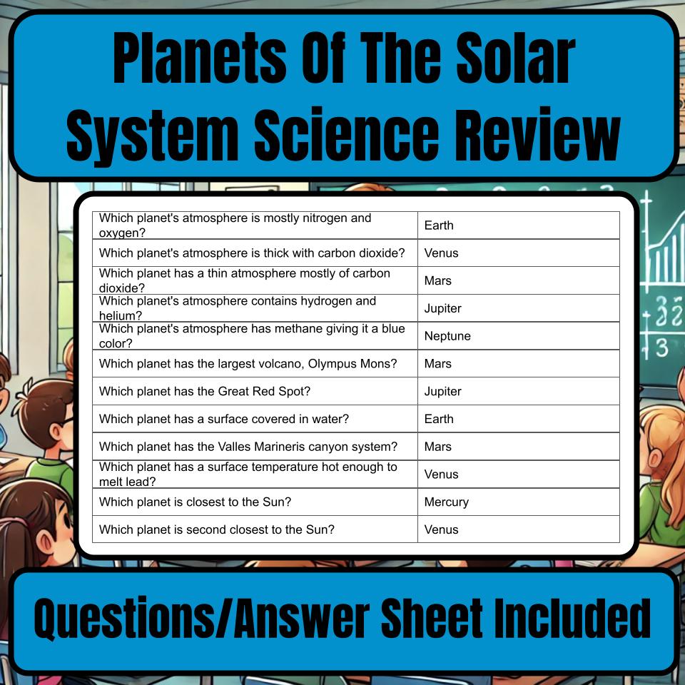 Planets Of The Solar System Jeopardy Science Review I0033
