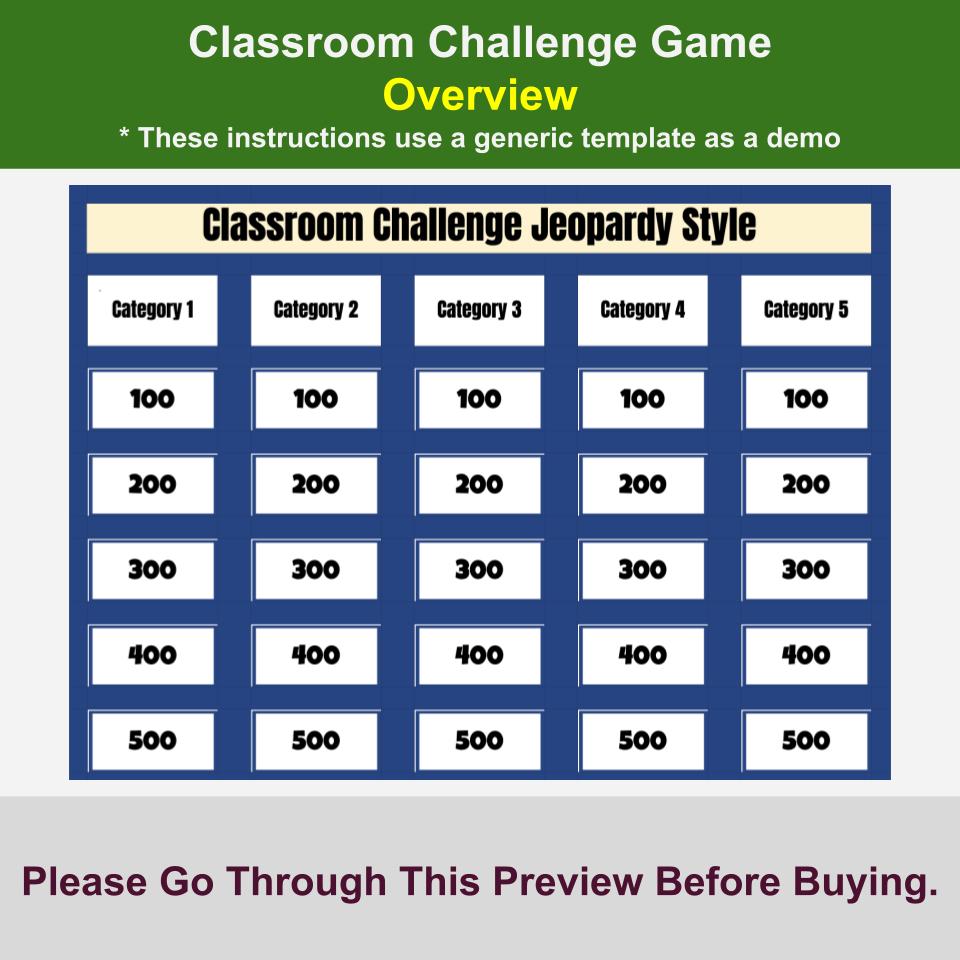 Order Of Operations 5 Numbers, Plus & Minus, () Jeopardy Math Review I0034