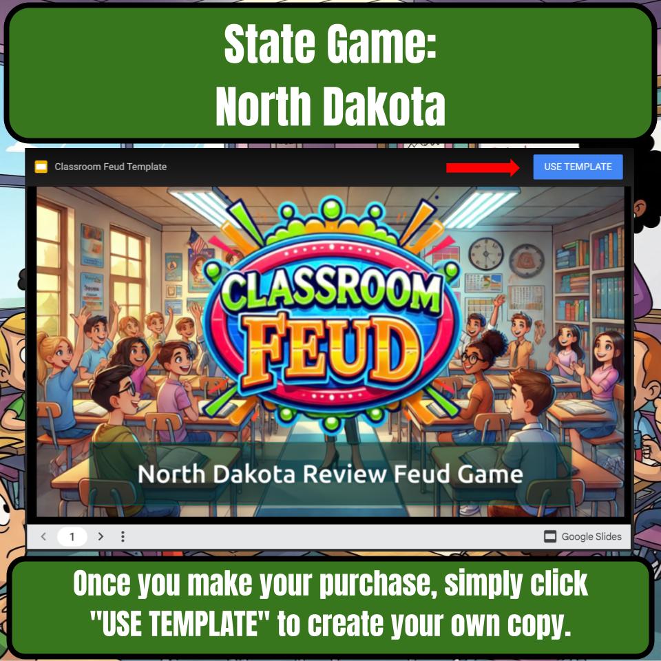 North Dakota Social Studies Family Feud Review Game CF0034
