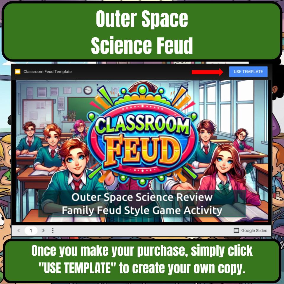 Outer Space Science Review Family Feud Style Game Activity CF0034