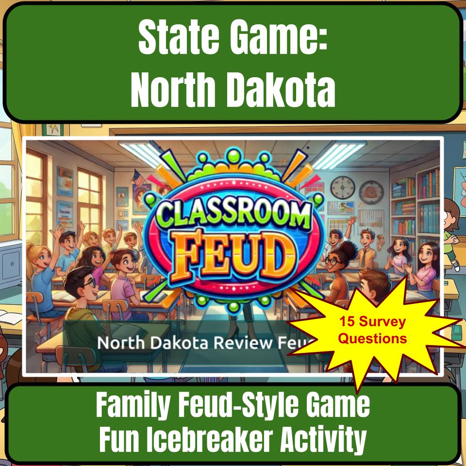 North Dakota Social Studies Family Feud Review Game CF0034