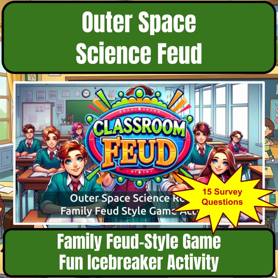 Outer Space Science Review Family Feud Style Game Activity CF0034