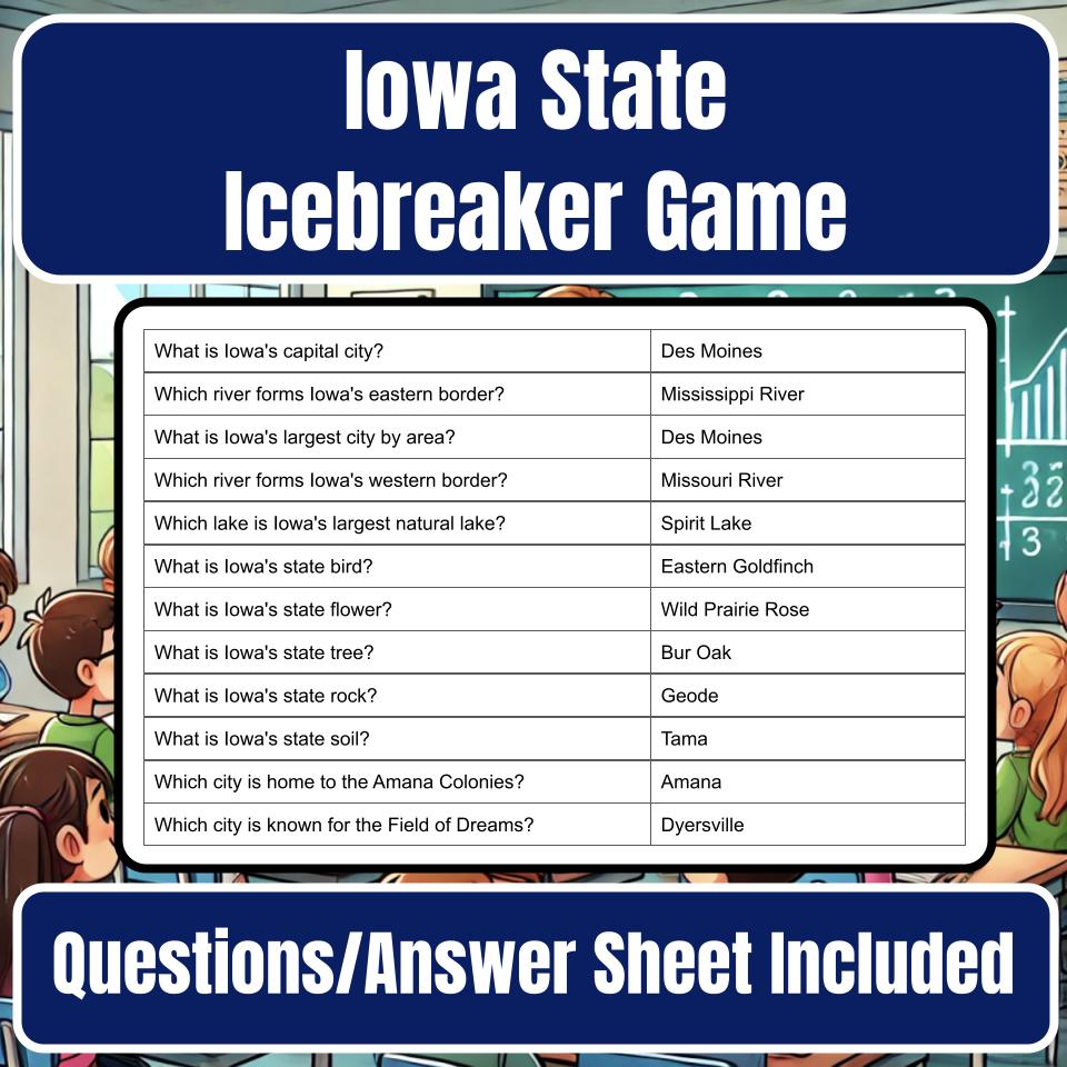 State of Iowa Jeopardy Game I0034