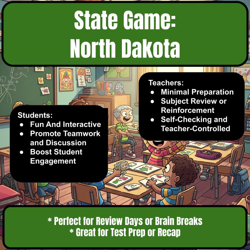 North Dakota Social Studies Family Feud Review Game CF0034