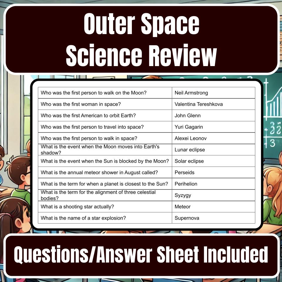 Outer Space Jeopardy Science Review I0034