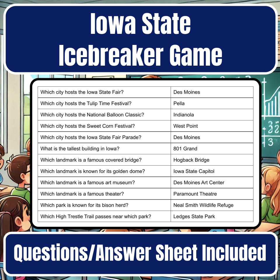 State of Iowa Jeopardy Game I0034