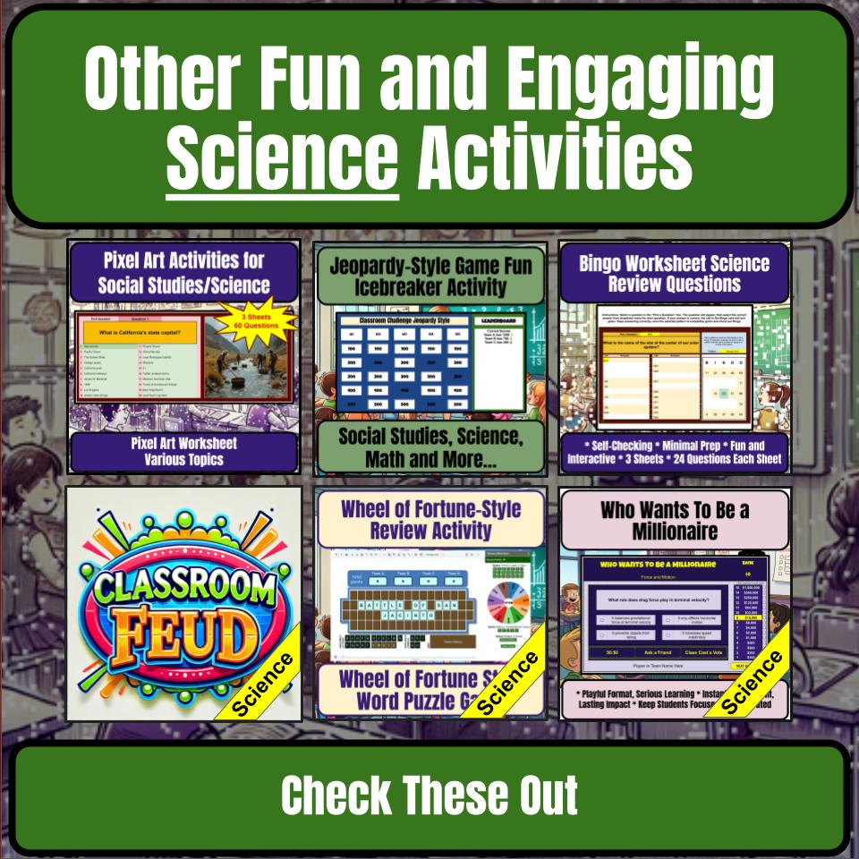 Outer Space Science Review Family Feud Style Game Activity CF0034