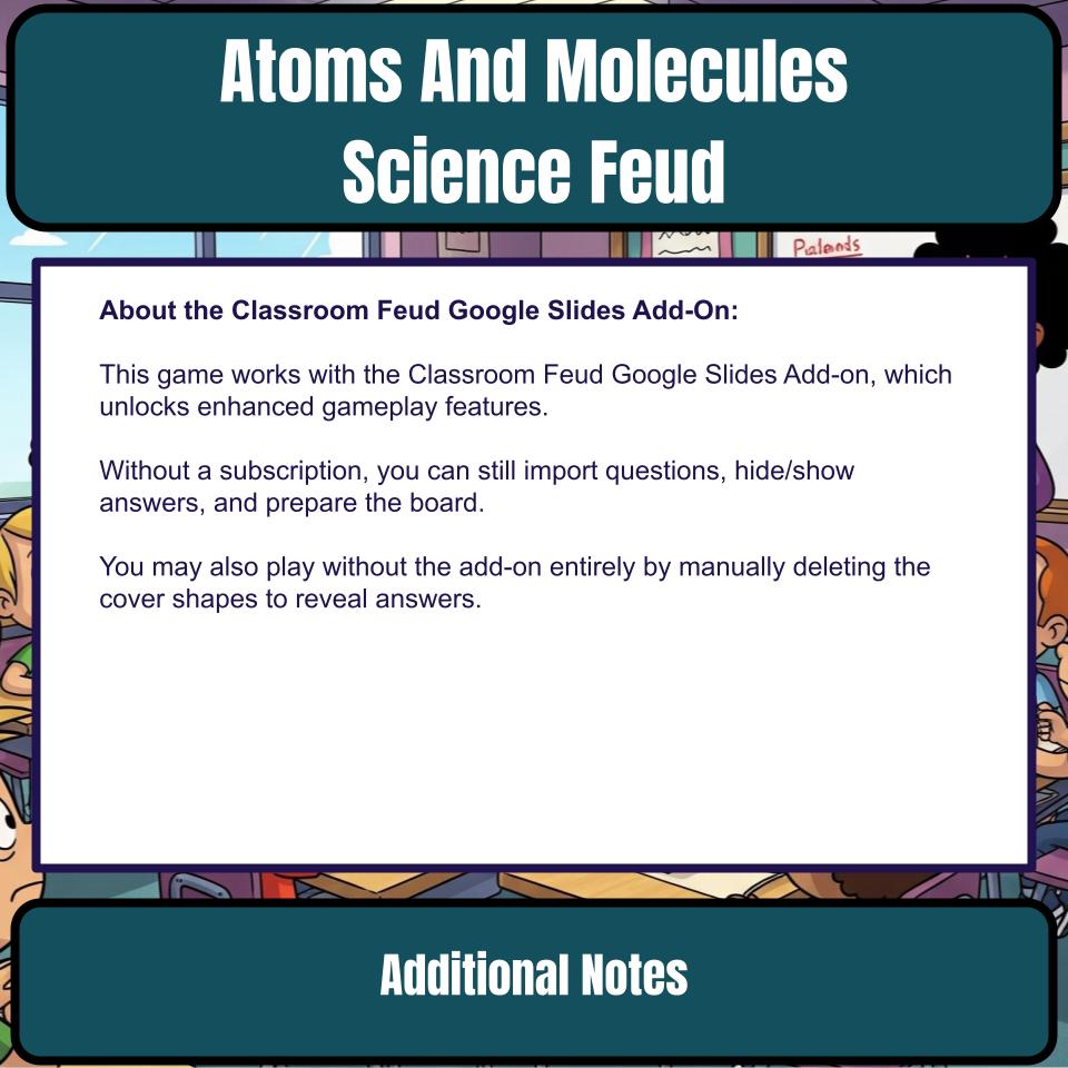 Atoms And Molecules Science Feud Review CF0035
