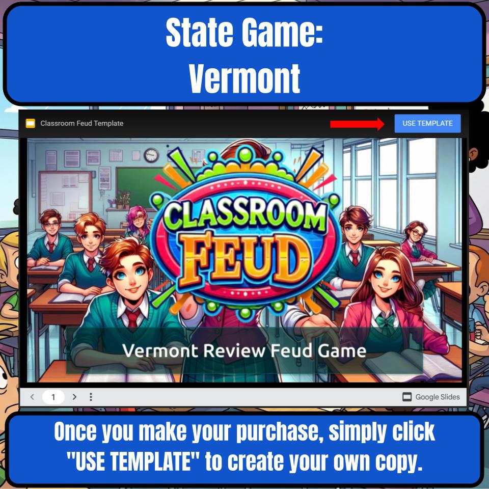 Vermont Social Studies Family Feud Review Game CF0036