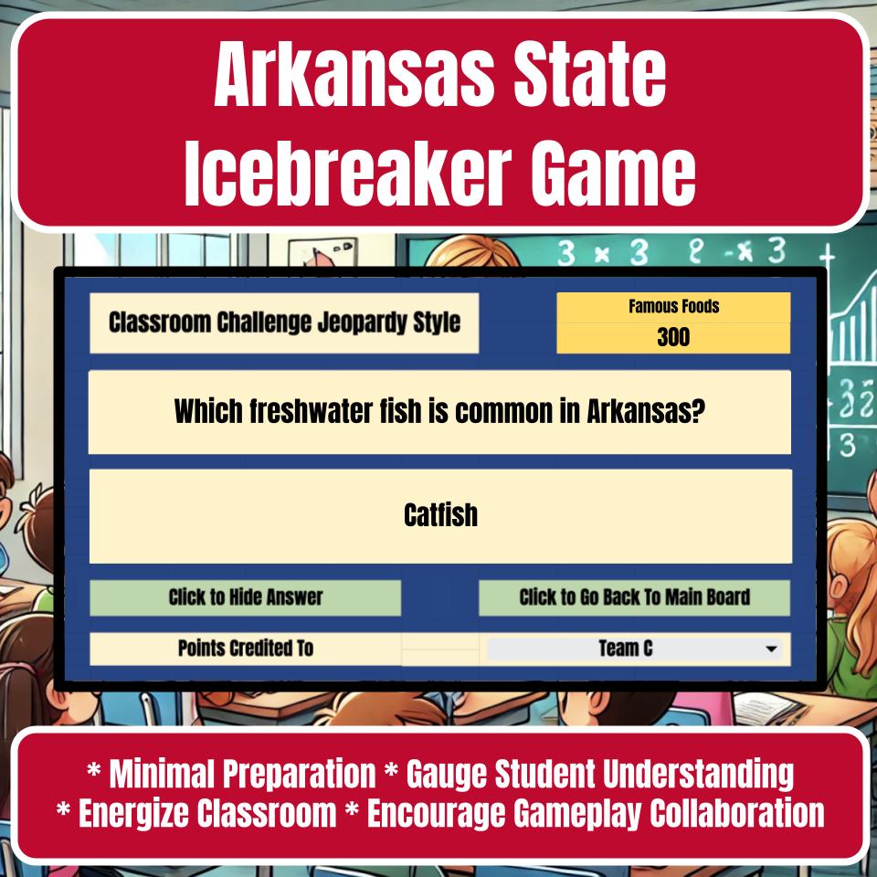 State of Arkansas Jeopardy Game I0036