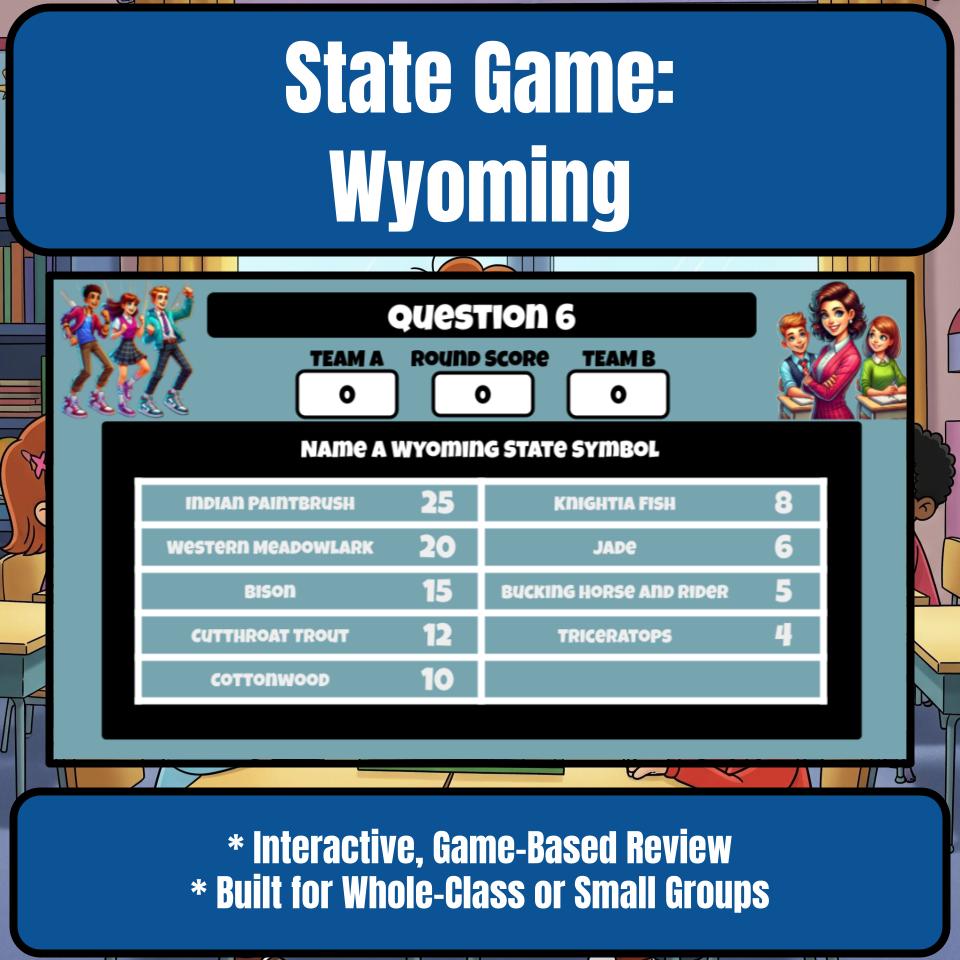 Wyoming Social Studies Family Feud Review Game CF0037