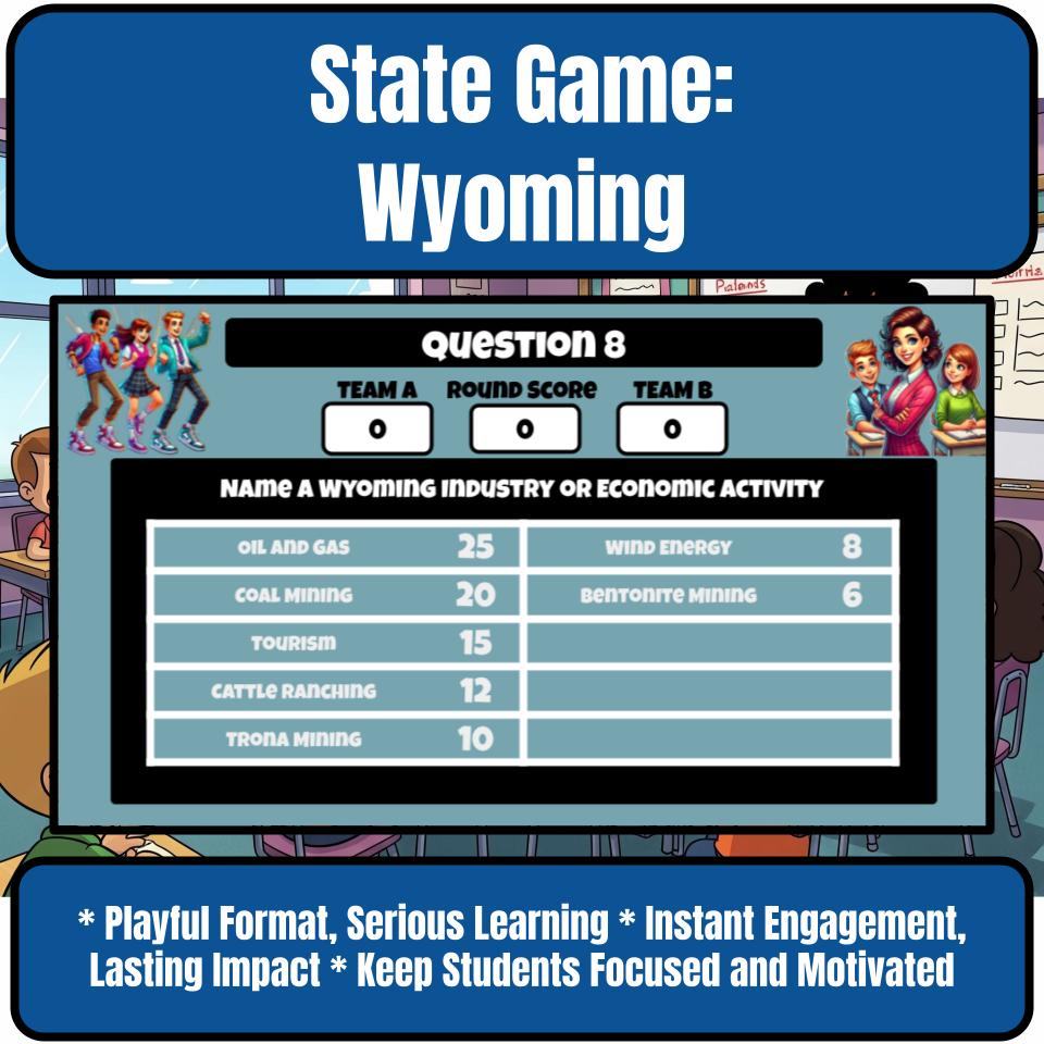 Wyoming Social Studies Family Feud Review Game CF0037