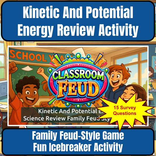 Kinetic And Potential Energy Science Review Family Feud Style Game CF0037