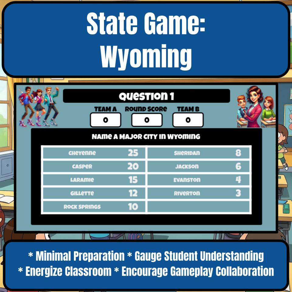 Wyoming Social Studies Family Feud Review Game CF0037