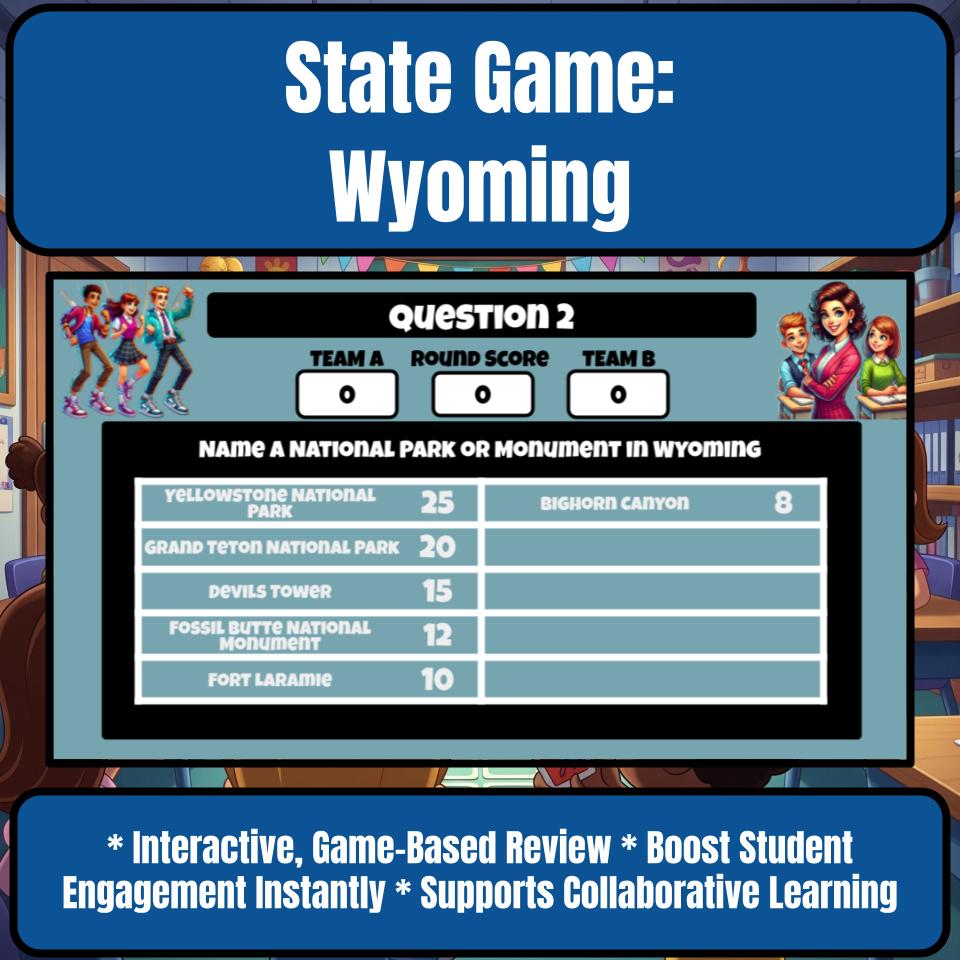 Wyoming Social Studies Family Feud Review Game CF0037