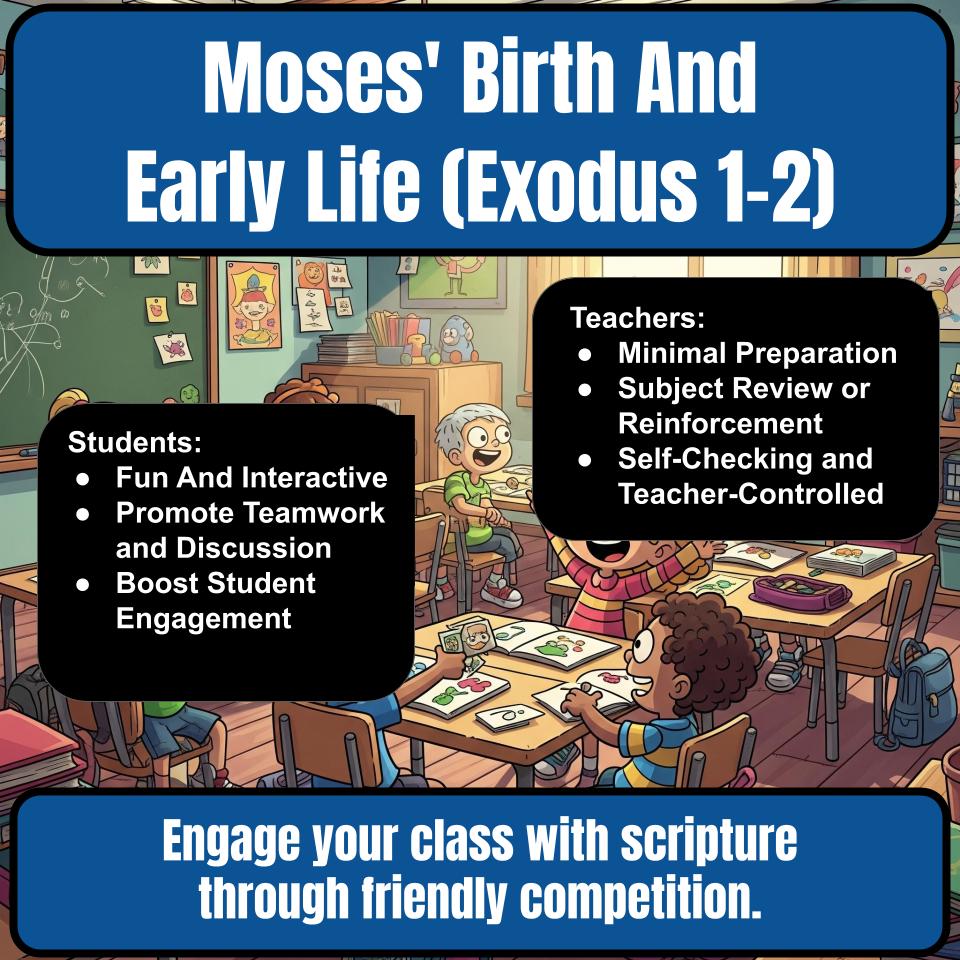 Moses’ Birth And Early Life (Exodus 1-2) Feud Review BF0037