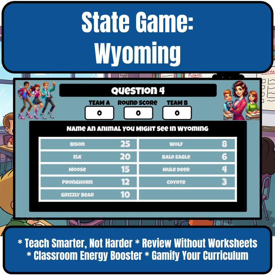 Wyoming Social Studies Family Feud Review Game CF0037