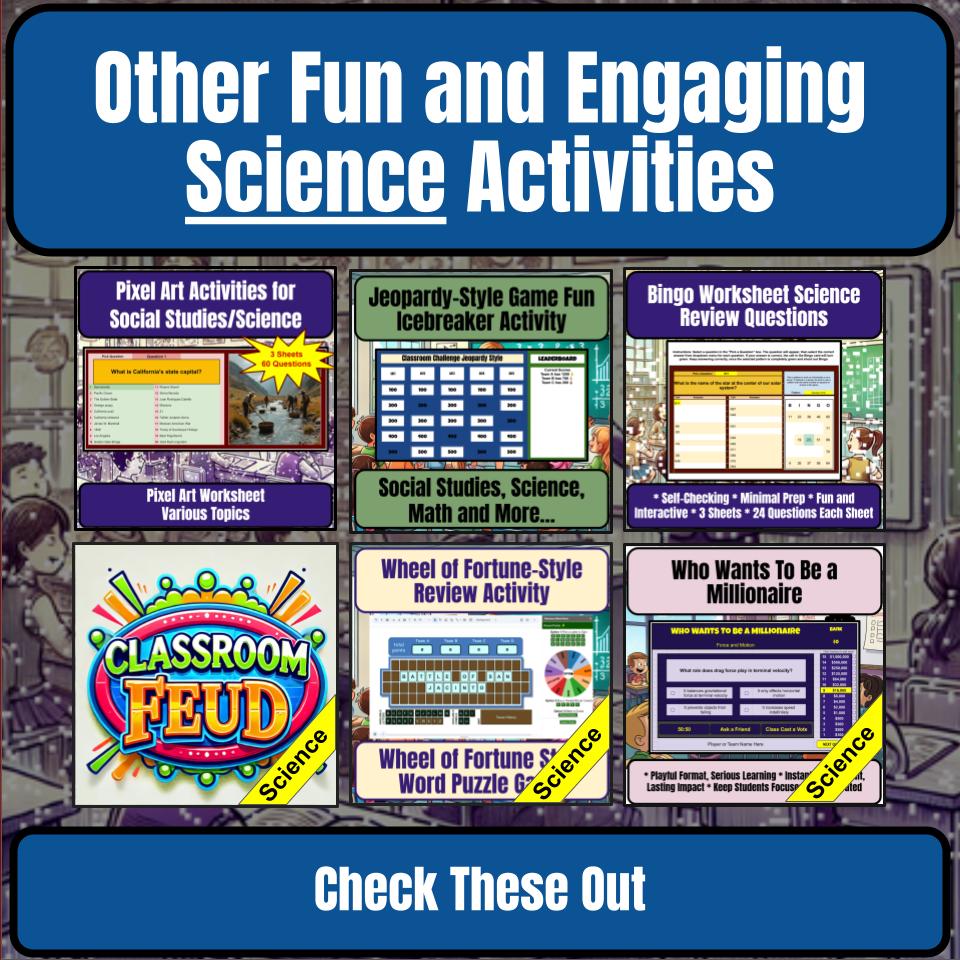 Kinetic And Potential Energy Science Review Family Feud Style Game CF0037
