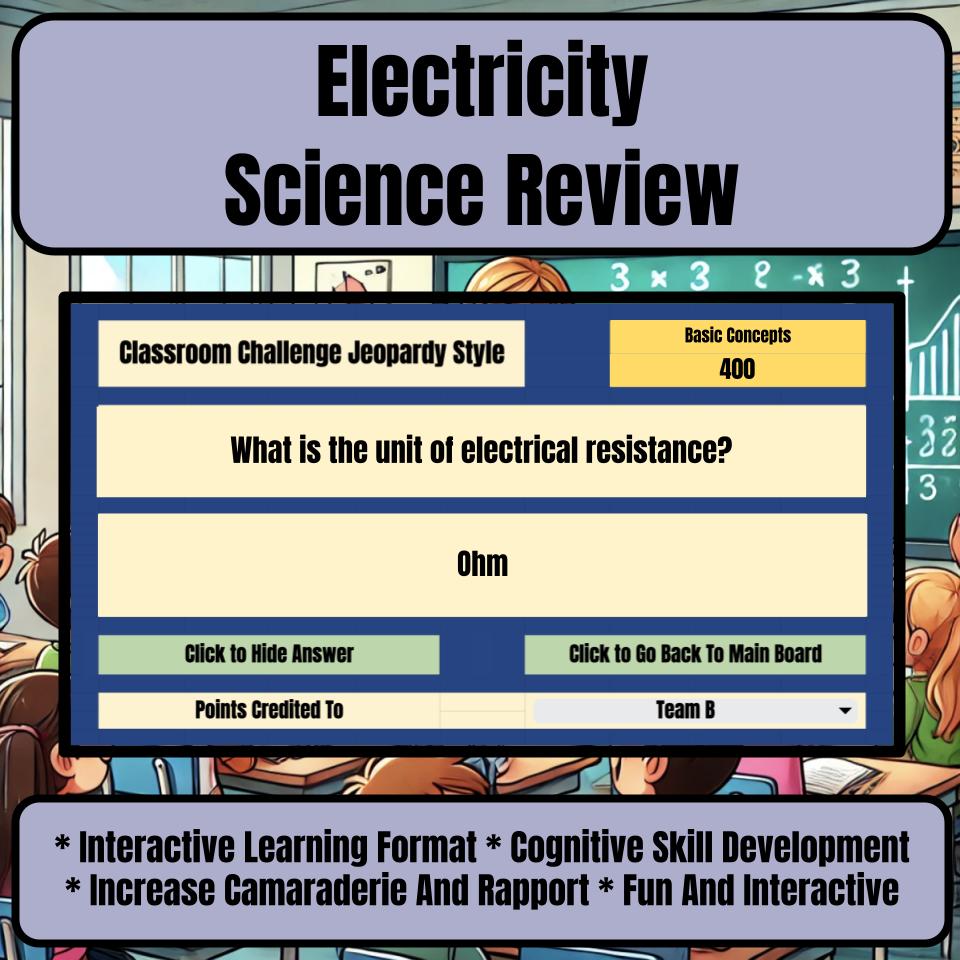 Electricity Jeopardy Science Review I0038