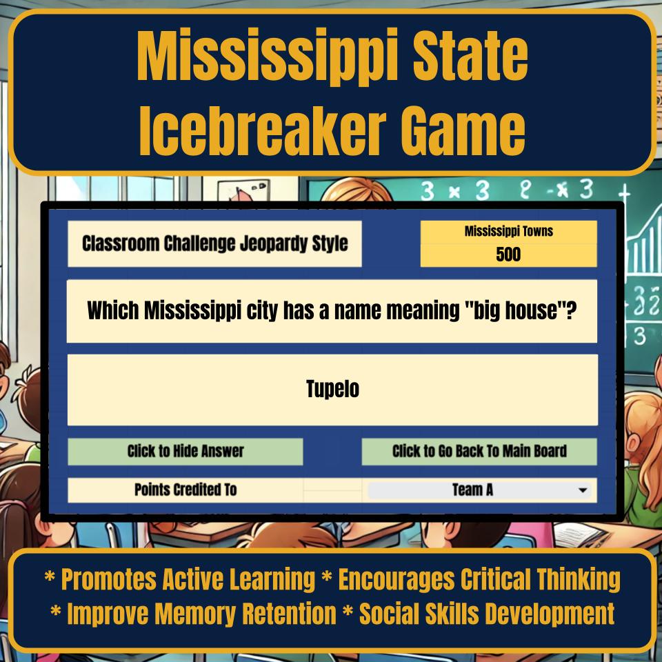 State of Mississippi Jeopardy Game I0038