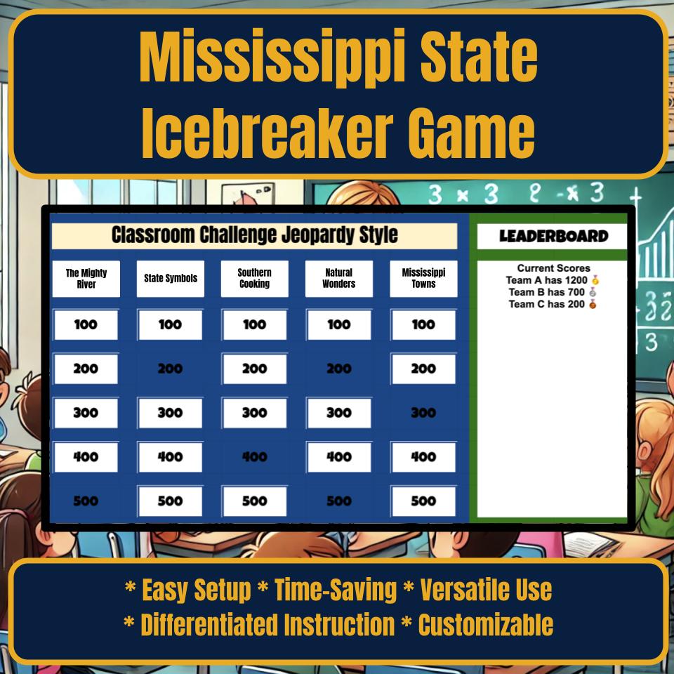 State of Mississippi Jeopardy Game I0038