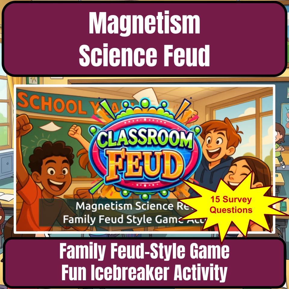 Magnetism Science Review Family Feud Style Game Activity CF0039