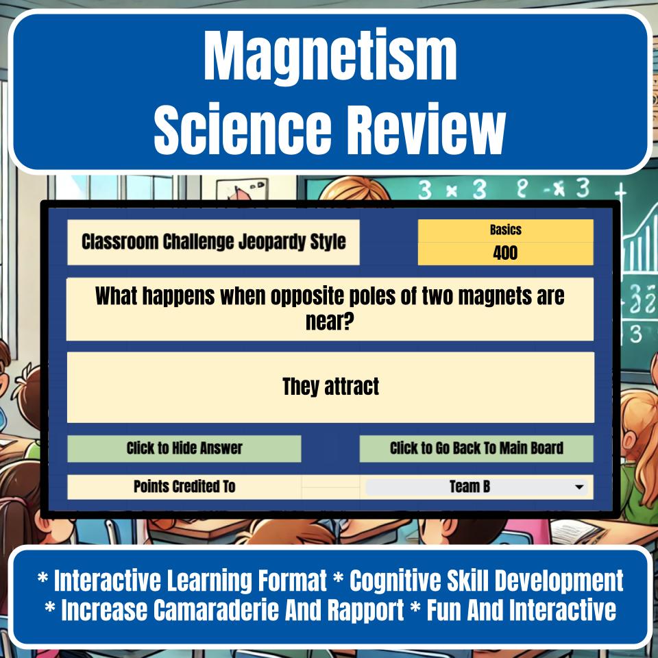 Magnetism Jeopardy Science Review I0039