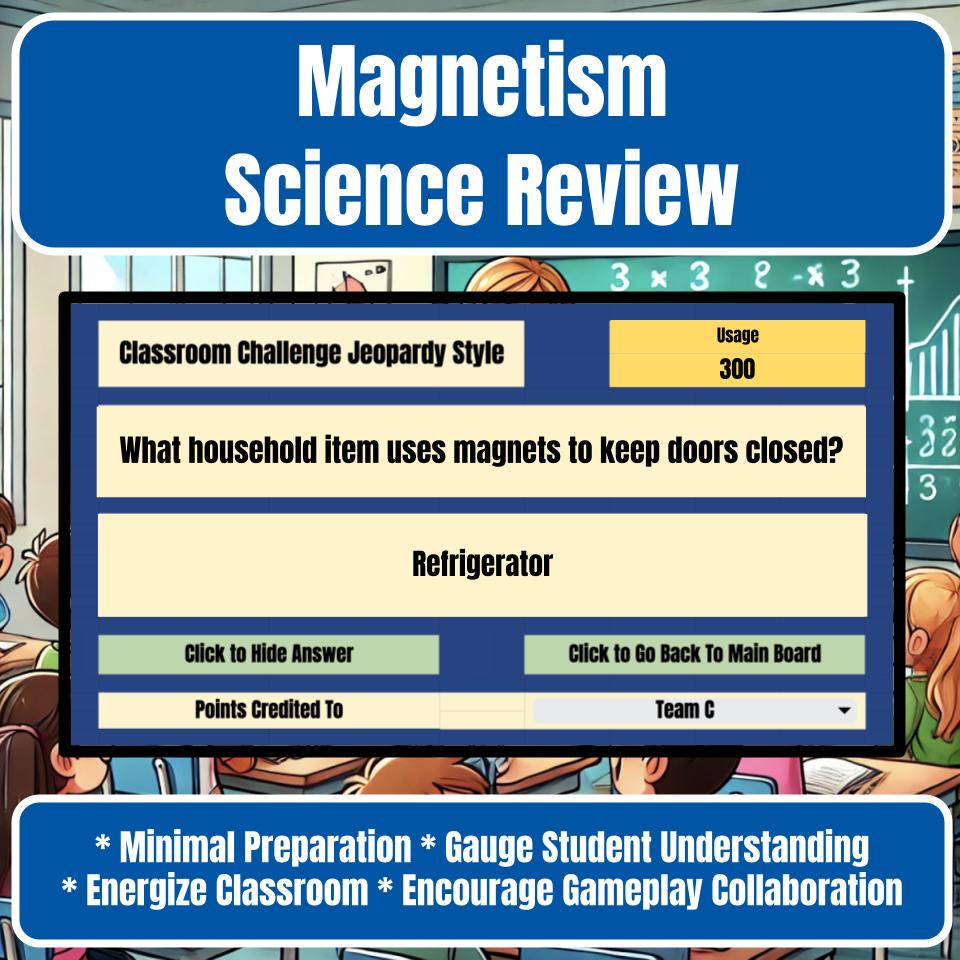 Magnetism Jeopardy Science Review I0039