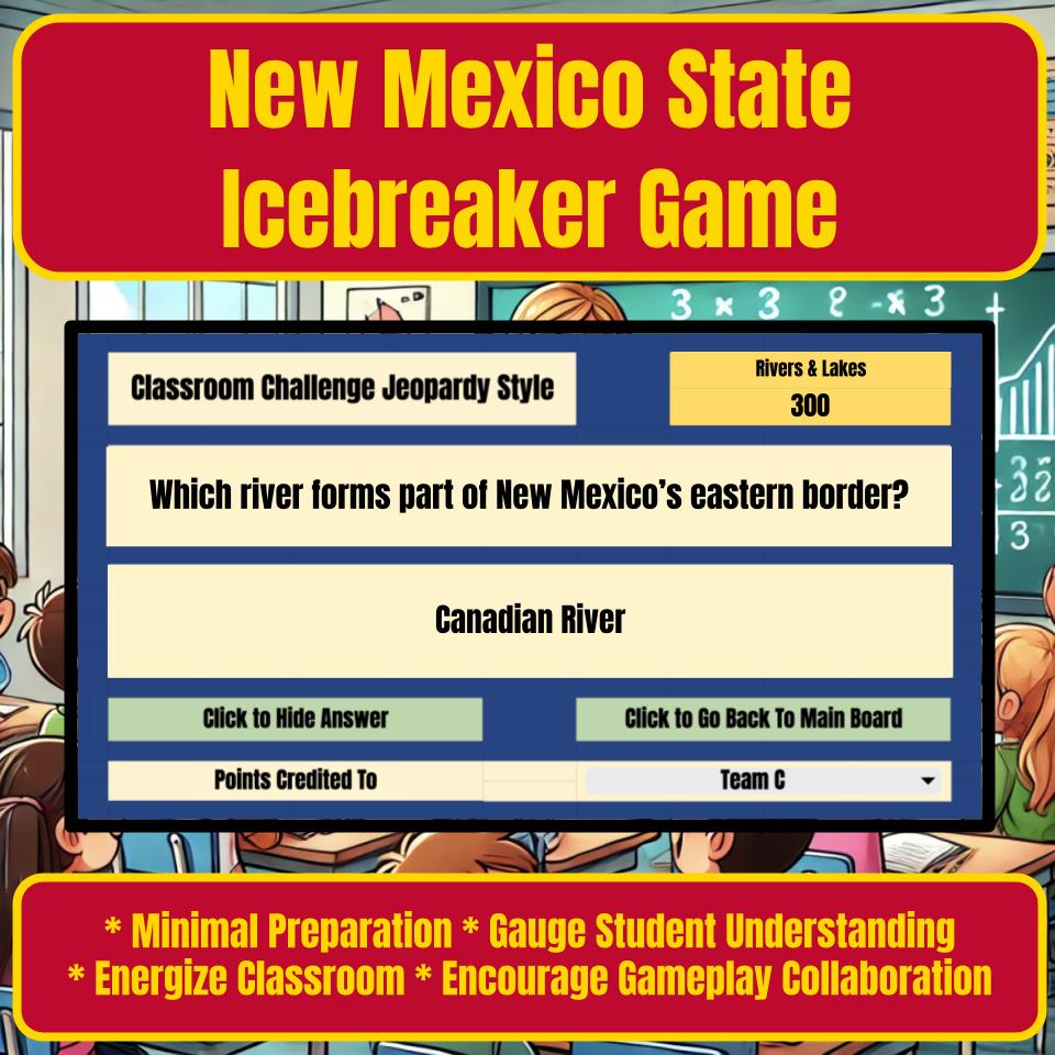 State of New Mexico Jeopardy Game I0039