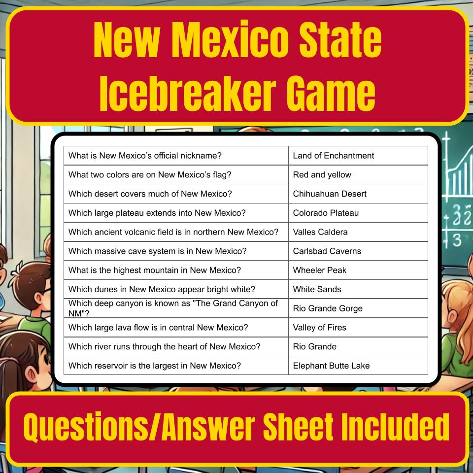 State of New Mexico Jeopardy Game I0039