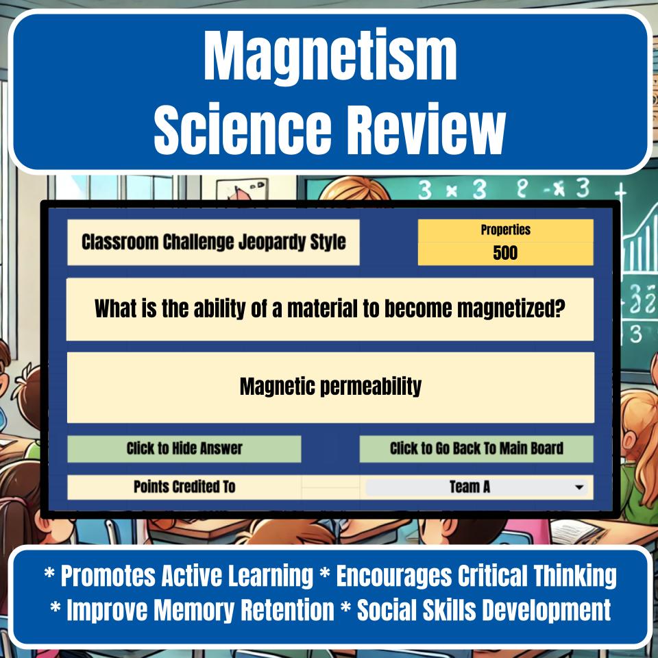 Magnetism Jeopardy Science Review I0039