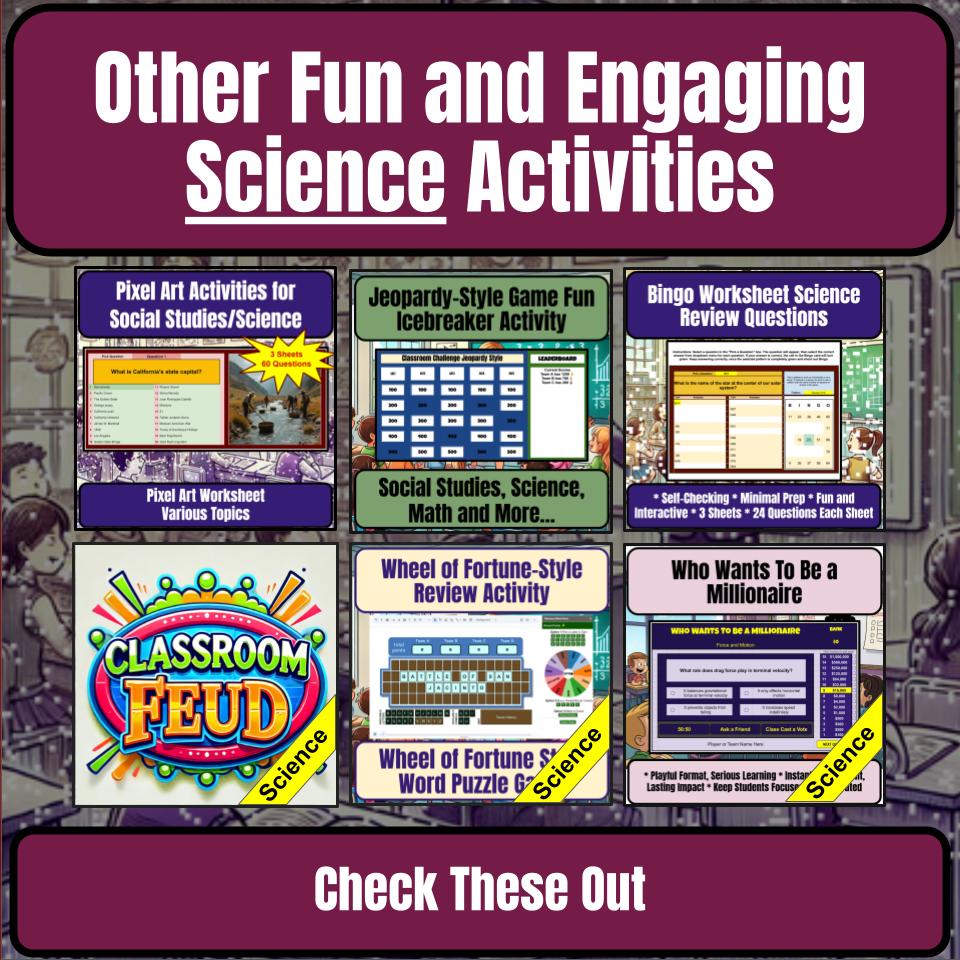Magnetism Science Review Family Feud Style Game Activity CF0039