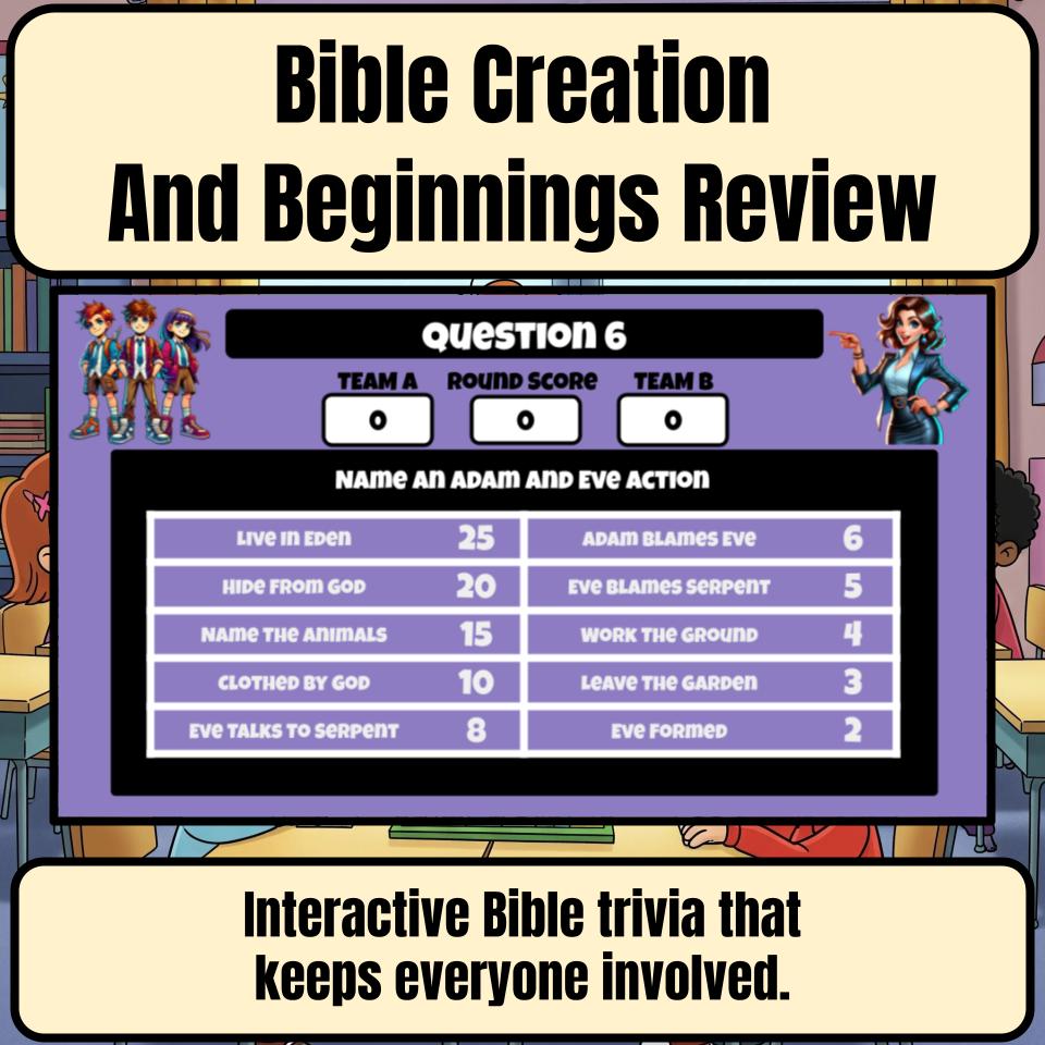 Bible Creation And Beginnings Feud Review BF0004