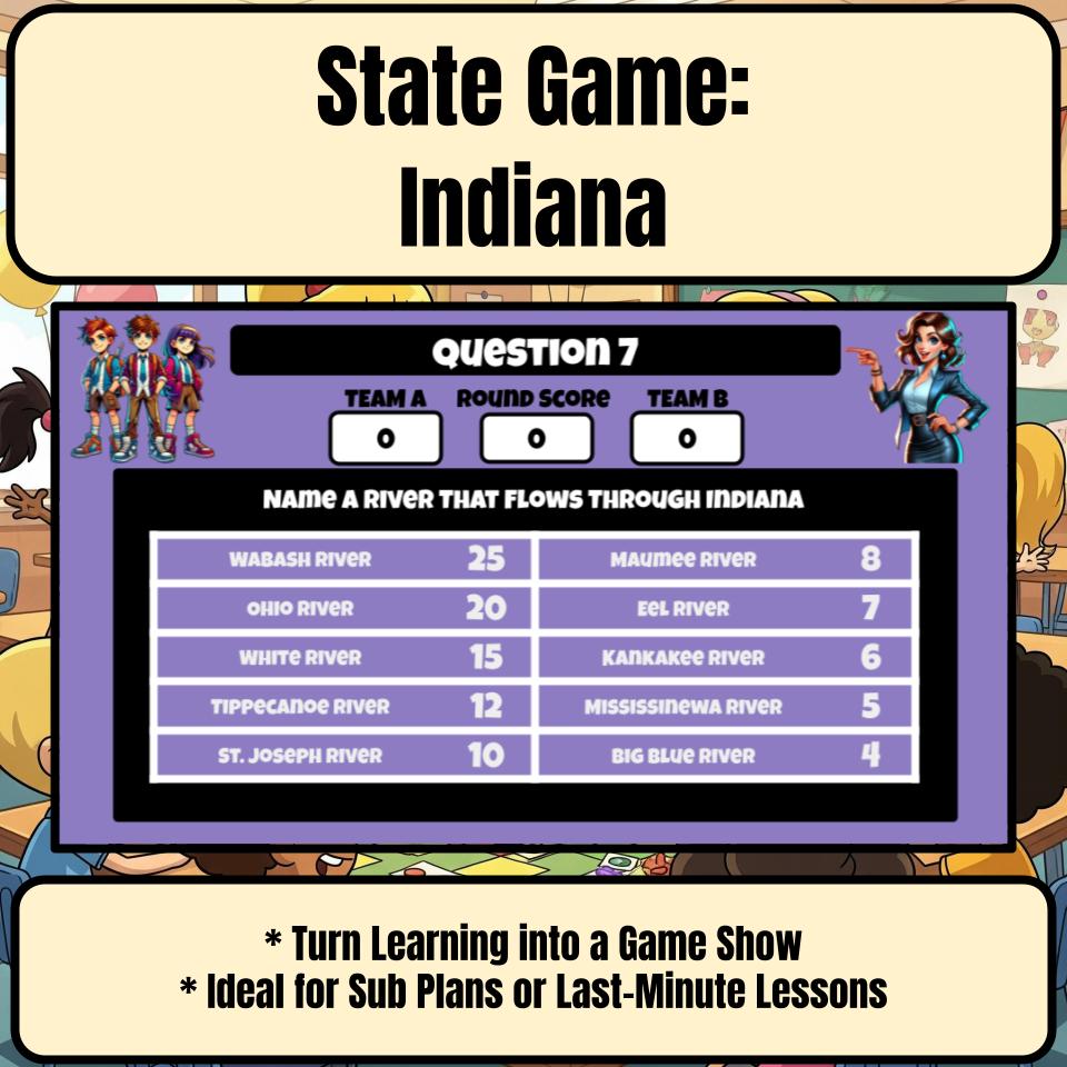 Indiana Social Studies Family Feud Review Game CF0004