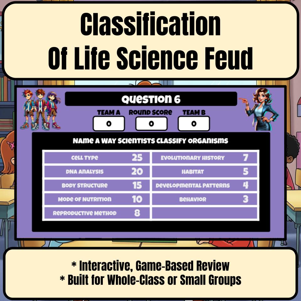 Classification Of Life Science Feud Review CF0004