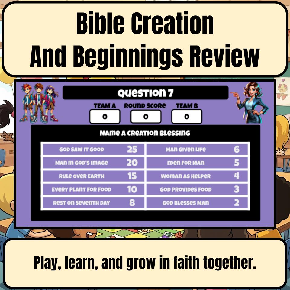 Bible Creation And Beginnings Feud Review BF0004