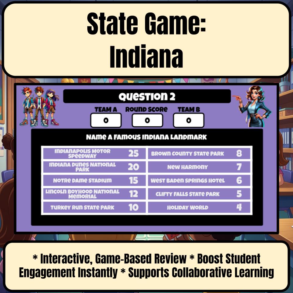 Indiana Social Studies Family Feud Review Game CF0004